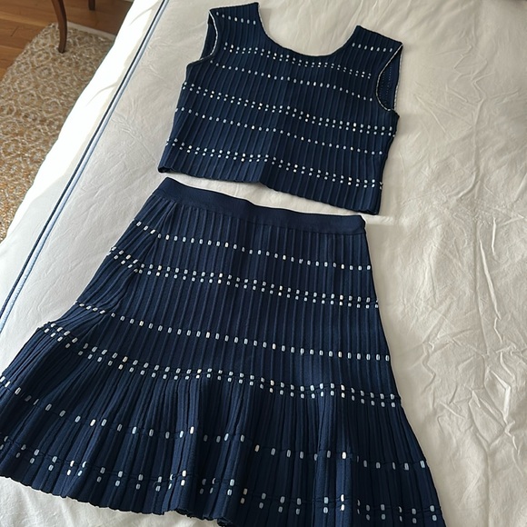 Cute sleeveless set from Sandro in blue size 1 - Picture 1 of 3